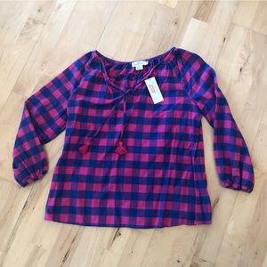 CLEARANCE🔥 NWT VINEYARD VINES GINGHAM PLAID FALL SHIRT TOP